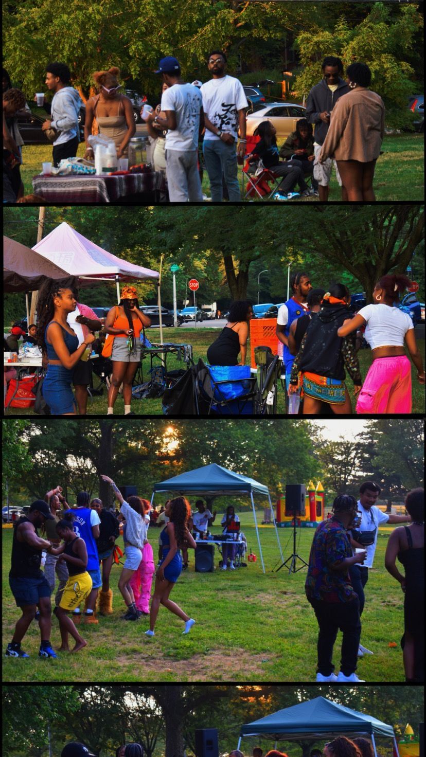 Various outdoor event activities